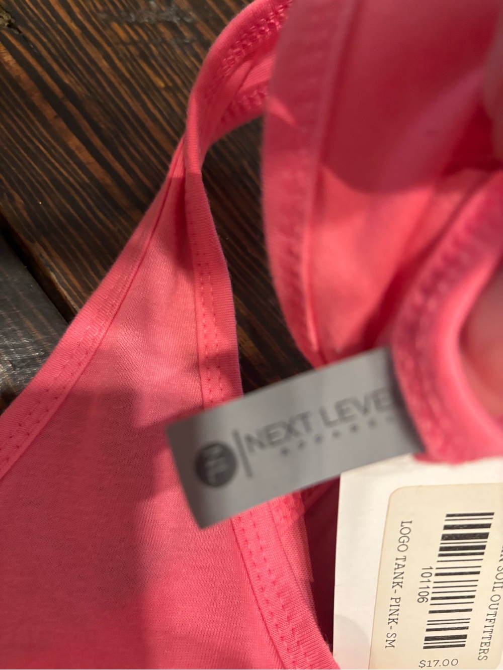 Women’s Pink Racerback Tank - Picture 5 of 6